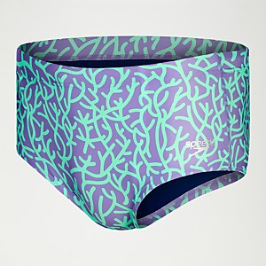 Slip de bain Homme Club Training 17 cm lilas/vert
