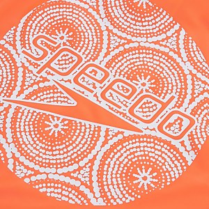 Boys' Printed Short Sleeve Rash Top Orange