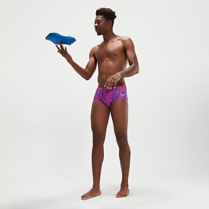 Men's 13.5cm Club Training Bondi Night Floral Brief Blue/Pink