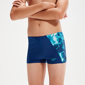 All-Over Panel Aquashorts für Jungen Blau/Aqua