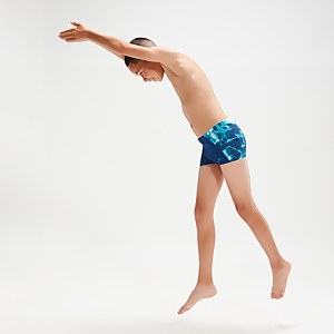 All-Over Panel Aquashorts für Jungen Blau/Aqua
