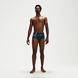 Men's 17cm Club Training Jellyfish Glows Brief Navy/Green