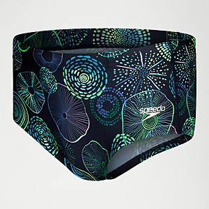 Men's 17cm Club Training Jellyfish Glows Brief Navy/Green
