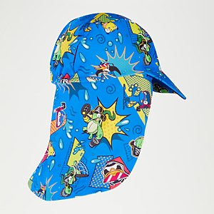 Infant Boy's Learn To Swim Sun Protection Hat Blue