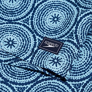 Short de bain Homme Printed Leisure 45 cm bleu