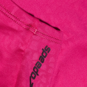 Women's Flu3nte Embossed Solid Crop Top Pink