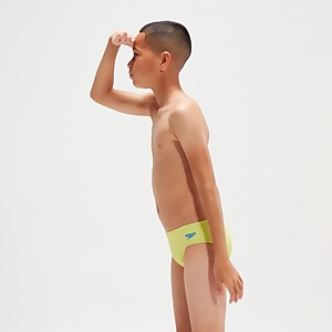 Slip de bain Garçon Logo 6,5 cm jaune
