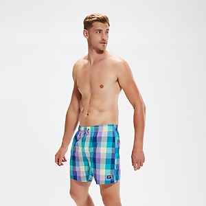 Check Leisure 40 cm Schwimmshorts Blau für Herren