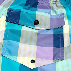 Check Leisure 40 cm Schwimmshorts Blau für Herren