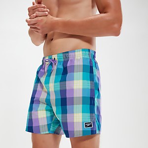 Check Leisure 40 cm Schwimmshorts Blau für Herren