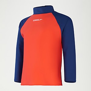 Infant Unisex Learn To Swim Essential Rash Top Blue/Coral