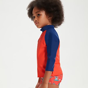 Infant Unisex Learn To Swim Essential Rash Top Blue/Coral