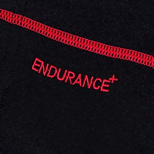 Combishort Femme Panel noir/rouge