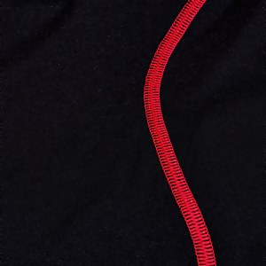 Combishort Femme Panel noir/rouge