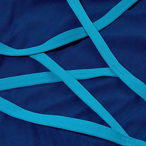 Women's Club Training Lattice Back Swimsuit Lilac/Aqua