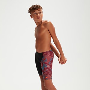 Jammer Garçon coupe en V noir/sang de bœuf