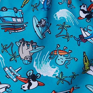 27 cm Schwimmshorts für Jungen im Kleinkindalter Blau/Weiß