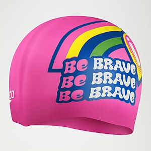 Junior Printed Silicone Cap Pink