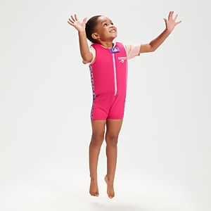 Combinaison de flottaison Bébé Learn to Swim Aria la loutre de mer rose