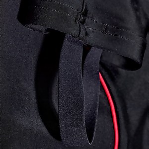 Ensemble 3 pièces Femme imprimé Modesty noir/corail