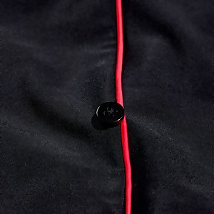 Ensemble 3 pièces Femme imprimé Modesty noir/corail