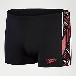 Boxer de bain Homme Tech Panel noir/rouge
