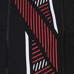 Boxer de bain Homme Tech Panel noir/rouge