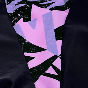 Hyper Boom Muscleback Badeanzug für Mädchen Marineblau/Flieder