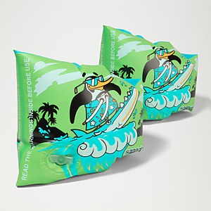 Brassards Bébé Learn to Swim Chima le pingouin africain vert
