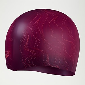 Bonnet de bain Adulte cheveux longs cerise