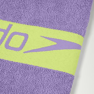 Speedo Handtuch mit Bordüre Flieder