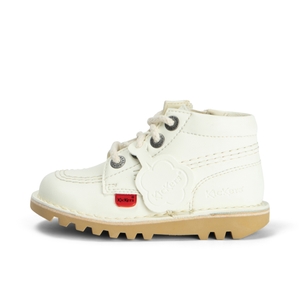 Infant Unisex Kick Hi Zip Vegan Plant-Based Material White - 9
