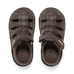 Infant Boys Kick Sandal Leather Brown
