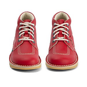 Adult Unisex Kick Hi Leather Alternative Red