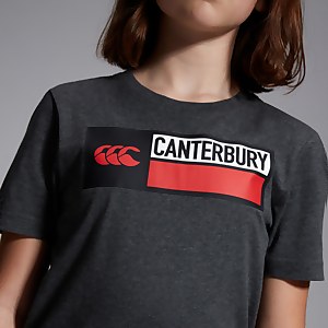 CANTERBURY COTTON LOGO TEE JU GREY