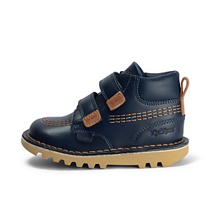 Infant Boys Kick Hi Vel Roll Leather Blue - 7