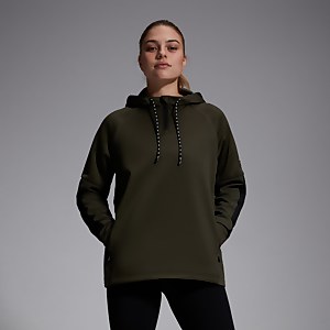 Womens Overhead 1/4 Zip Training Hoody Green