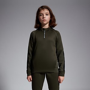 Junior Unisex Overhead Training Hoody Green