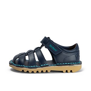 Infant Boys Kick Sandal Leather Blue - 9