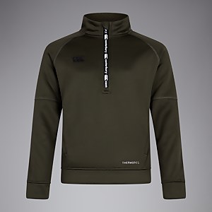 CANTERBURY 1/2 ZIP THERMOREG FLEECE JU GREEN