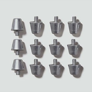 Adult Unisex Performance Stud Pack Long Silver