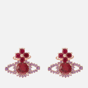 Vivienne Westwood Valentina Orb Rose Gold-Tone Crystal Earrings