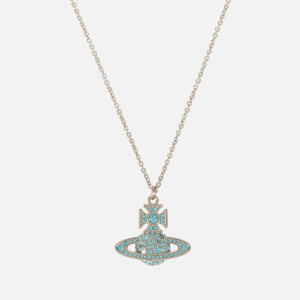 Vivienne Westwood Francette Platinum And Aquamarine Necklace