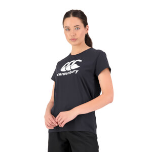 Canterbury W CCC ANCHOR TEE BLACK 98B