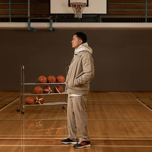 COACH PRESS CONFERENCE PANT CHINCHILLA