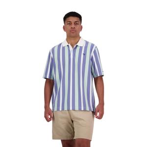 MENS NATSU STRIPE POLO - 2XL
