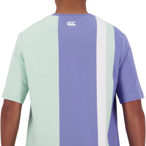 Canterbury M NATSU VERTICAL STRIPE POLO MIST GREEN