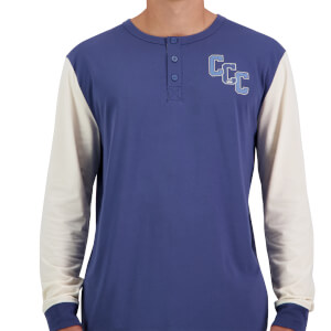Canterbury M RULE-BOOK LONG SLEEVE HENLEY DARK DENIM