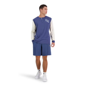 Canterbury M RULE-BOOK LONG SLEEVE HENLEY DARK DENIM