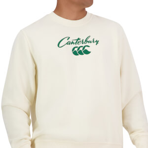 Canterbury M SCRIPT CREW SWEAT ANTIQUE WHITE